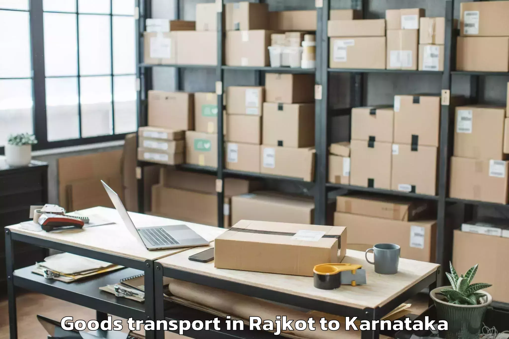 Expert Rajkot to Central University Of Karnatak Goods Transport